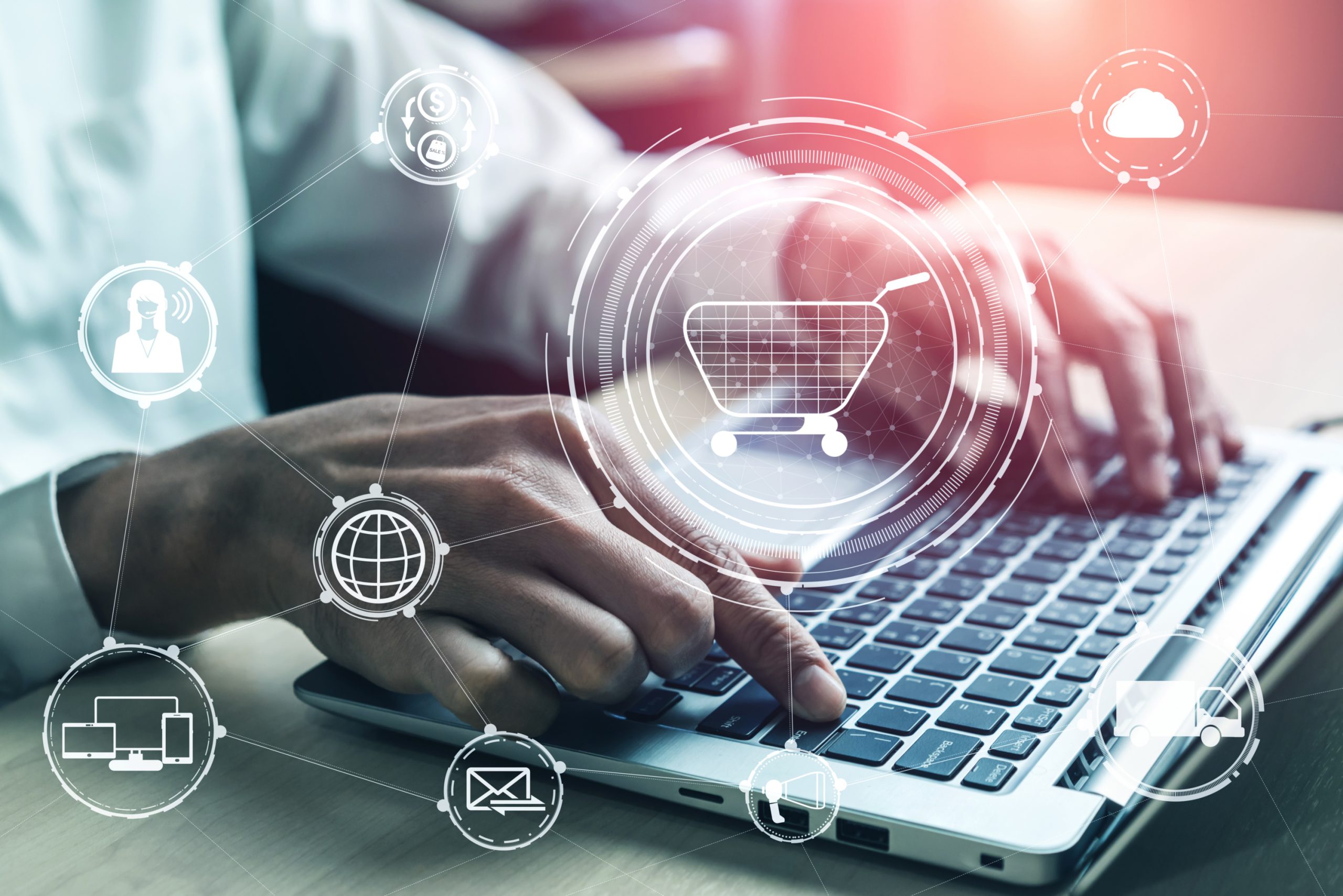 Omni channel technology of online retail business. analyse computer